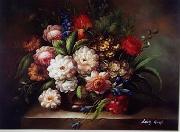 unknow artist Floral, beautiful classical still life of flowers.095 France oil painting reproduction